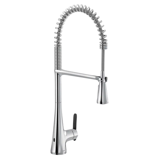 Sinema MotionSense Wave Single Sensor One-Handle High Arc Pre-Rinse Spring Pulldown Kitchen Faucet