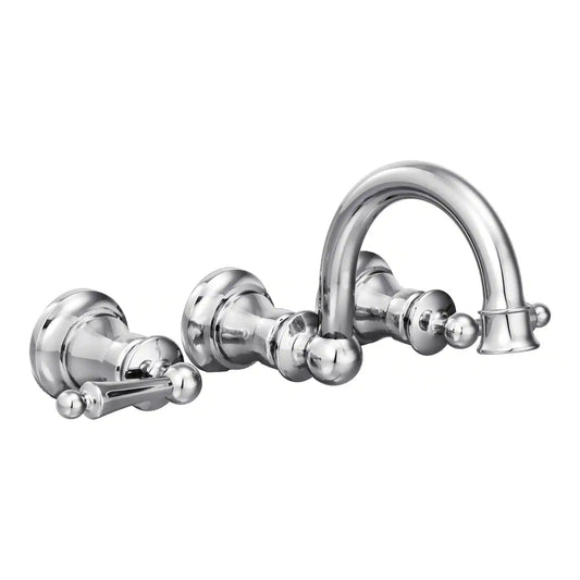 Waterhill Two-Handle Wallmount Bathroom Faucet
