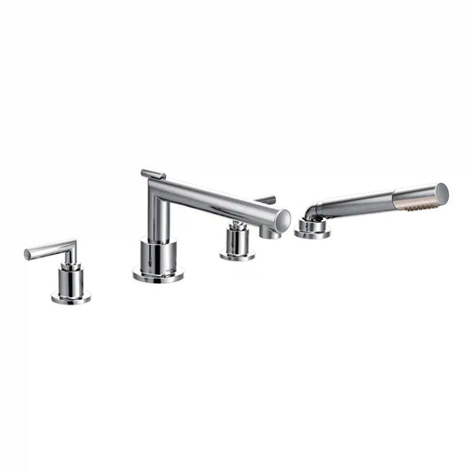 Arris Two-Handle Diverter Roman Tub Faucet Including Handheld Shower
