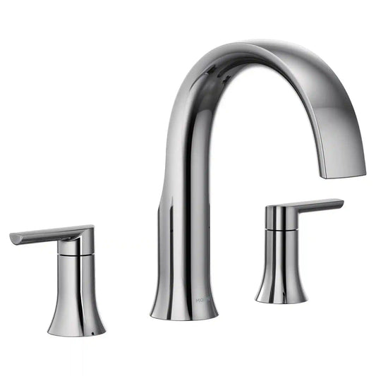Doux Two-Handle Non-Diverter Roman Tub Faucet