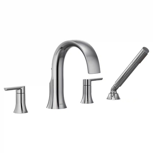 Doux Two-Handle Non-Diverter Roman Tub Faucet