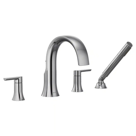 Doux Two-Handle Non-Diverter Roman Tub Faucet