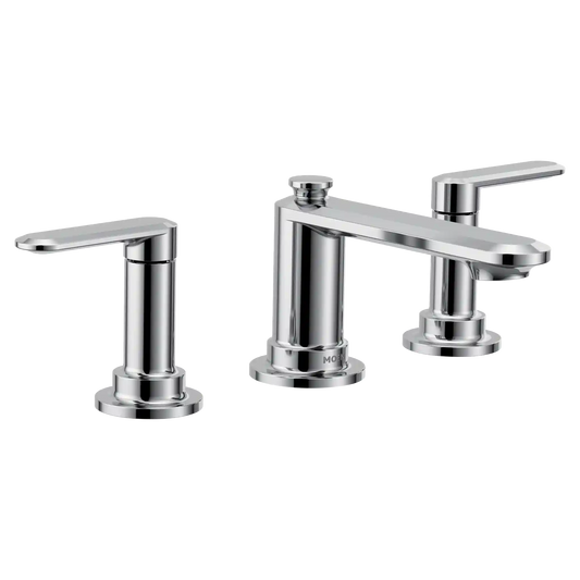 Greenfield Two-Handle Low Arc Bathroom Faucet